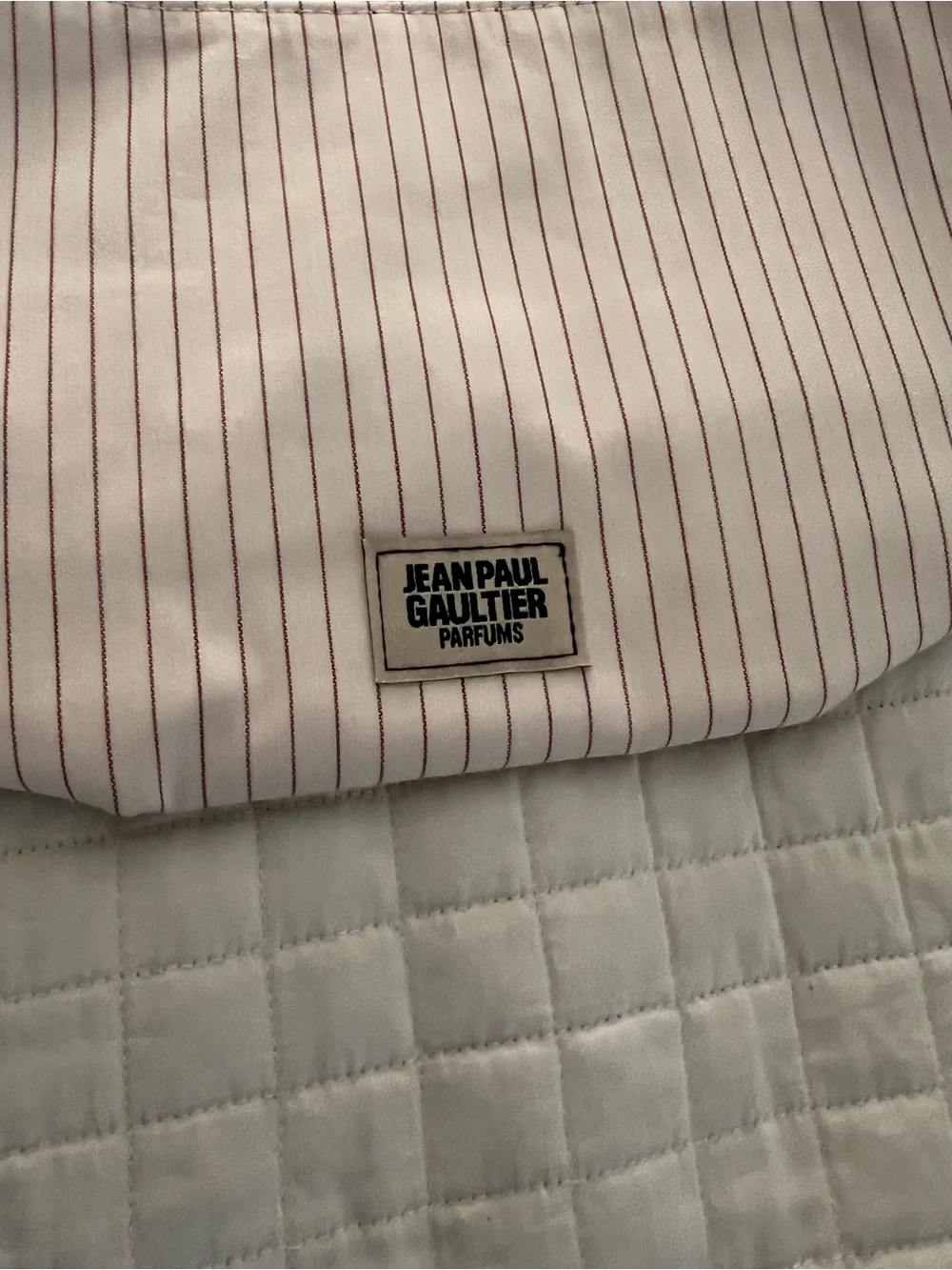 Jean Paul Gaultier Blush Pink Pinstripe Shoulder Bag